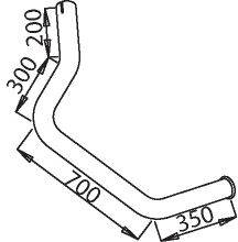Труба выхлопного газа BORGES 3205