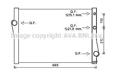 Радиатор, охлаждение двигателя AVA QUALITY COOLING BW2471