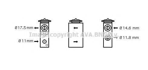 Расширительный клапан, кондиционер AVA QUALITY COOLING DN1258