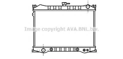 Радиатор, охлаждение двигателя AVA QUALITY COOLING DN2070