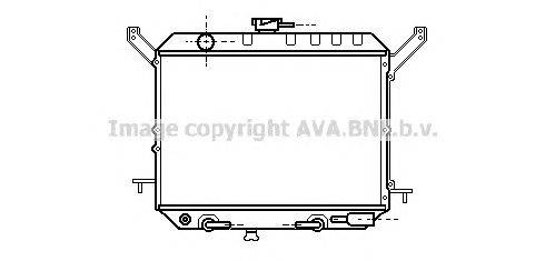 Радиатор, охлаждение двигателя AVA QUALITY COOLING DN2140