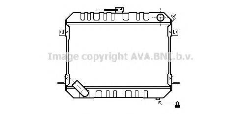 Радиатор, охлаждение двигателя AVA QUALITY COOLING DN2142