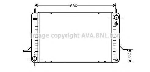 Радиатор, охлаждение двигателя AVA QUALITY COOLING FD2074