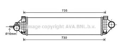 Интеркулер AVA QUALITY COOLING FD4473