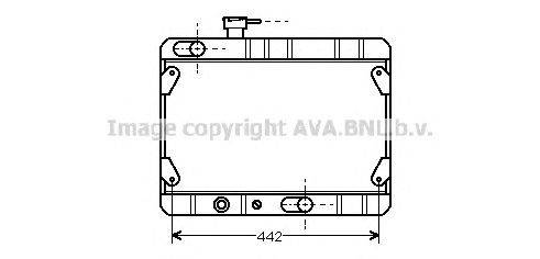 Радиатор, охлаждение двигателя AVA QUALITY COOLING FT2023