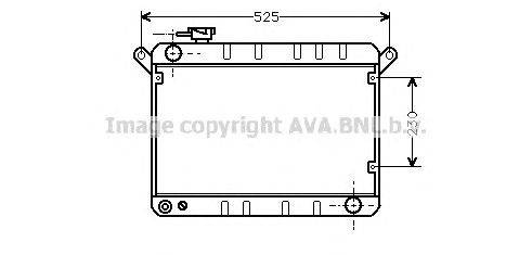 Радиатор, охлаждение двигателя AVA QUALITY COOLING FT2163