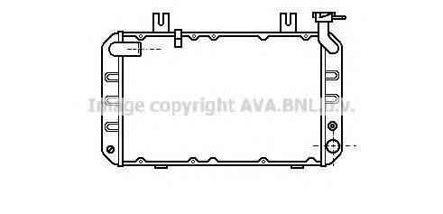 Радиатор, охлаждение двигателя AVA QUALITY COOLING HD2066