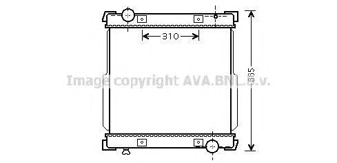 Радиатор, охлаждение двигателя AVA QUALITY COOLING IV2095