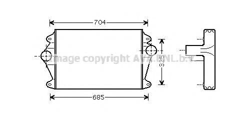 Интеркулер AVA QUALITY COOLING MN4037