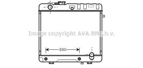 Радиатор, охлаждение двигателя AVA QUALITY COOLING MS2333