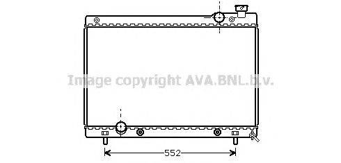 Радиатор, охлаждение двигателя AVA QUALITY COOLING MZ2115