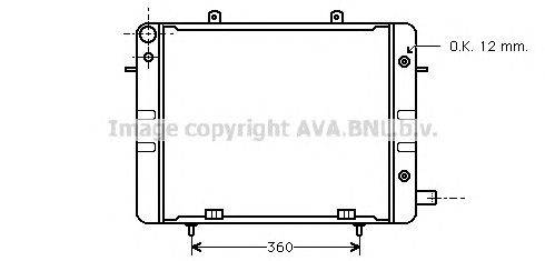 Радиатор, охлаждение двигателя AVA QUALITY COOLING OL2045