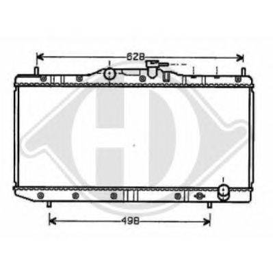 Радиатор, охлаждение двигателя DIEDERICHS 8500190