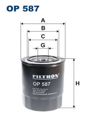 Масляный фильтр FILTRON OP587