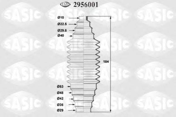 Пыльник, рулевое управление SASIC 2956001