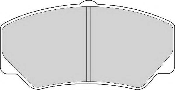 Комплект тормозных колодок, дисковый тормоз ABEX 21141