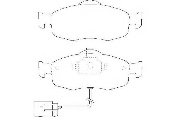 Комплект тормозных колодок, дисковый тормоз DURON DBP240766