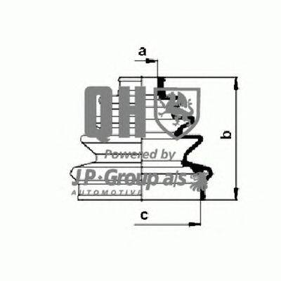 Комплект пылника, приводной вал JP GROUP QJB1040