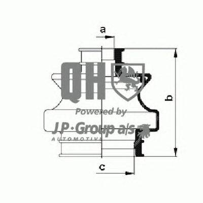 Комплект пылника, приводной вал JP GROUP QJB459