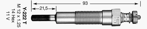 Свеча накаливания NGK 7628