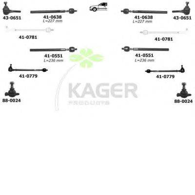 Подвеска колеса KAGER 800033