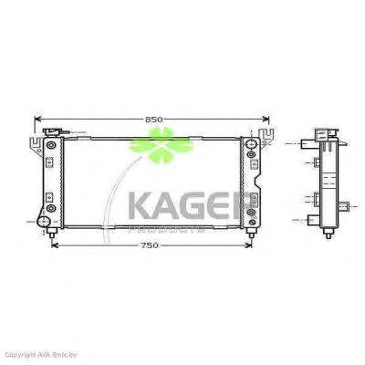 Радиатор, охлаждение двигателя KAGER 310214