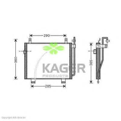 Конденсатор, кондиционер KAGER 94-6397