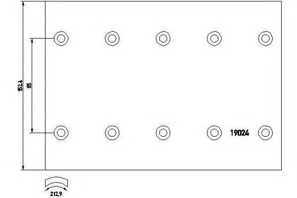 Тормозные колодки, барабанный тормоз DON DF421