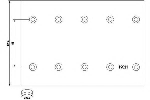 Тормозные колодки, барабанный тормоз DON DF431