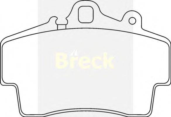 Комплект тормозных колодок, дисковый тормоз BRECK 21937 00