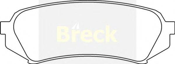 Комплект тормозных колодок, дисковый тормоз BRECK 23539