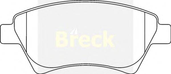 Комплект тормозных колодок, дисковый тормоз BRECK 23930