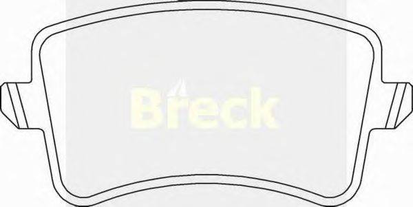 Комплект тормозных колодок, дисковый тормоз BRECK 24606