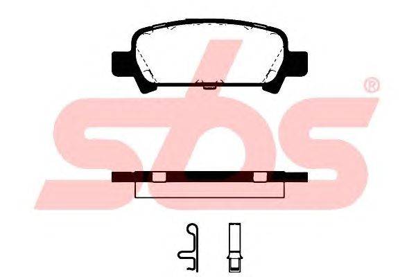 Комплект тормозных колодок, дисковый тормоз sbs 1501224411