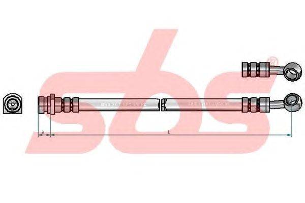 Тормозной шланг sbs 1330853489