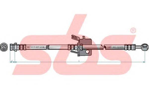 Тормозной шланг sbs 1330853497