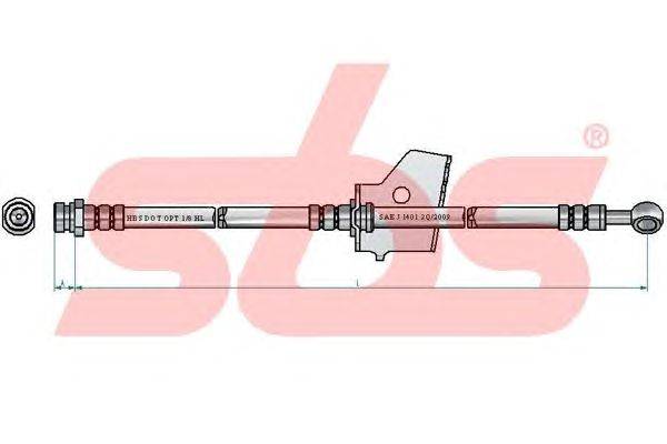 Тормозной шланг sbs 1330853498