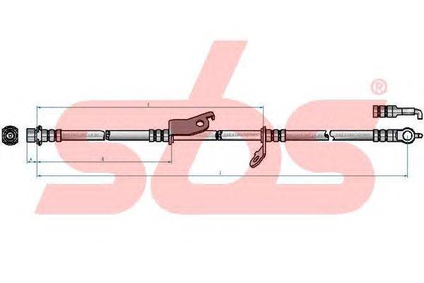 Тормозной шланг sbs 13308545178