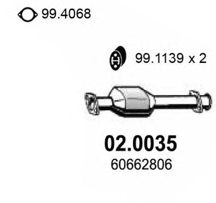 Катализатор ASSO 020035