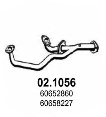 Труба выхлопного газа ASSO 021056