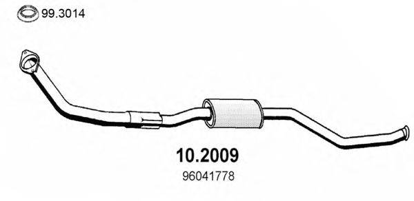 Предглушитель выхлопных газов ASSO 102009