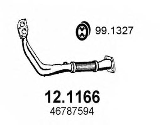Труба выхлопного газа ASSO 121166