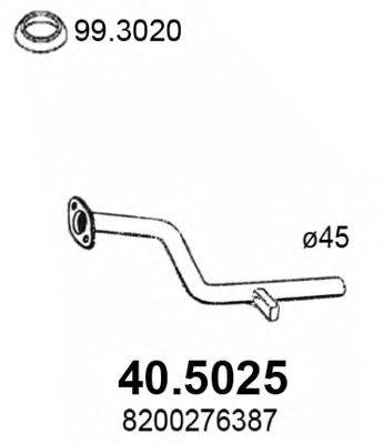 Труба выхлопного газа ASSO 40.5025