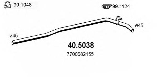 Труба выхлопного газа ASSO 40.5038