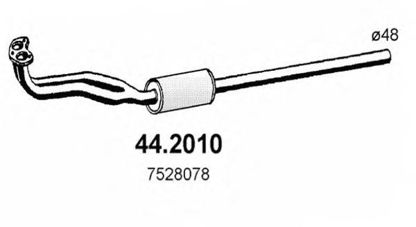 Предглушитель выхлопных газов ASSO 44.2010