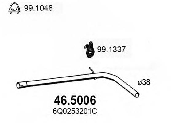 Труба выхлопного газа ASSO 46.5006