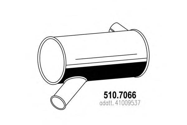 Средний / конечный глушитель ОГ ASSO 510.7066