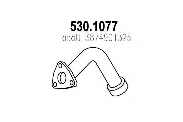Труба выхлопного газа ASSO 530.1077