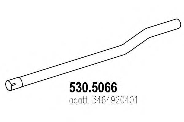 Труба выхлопного газа ASSO 530.5066