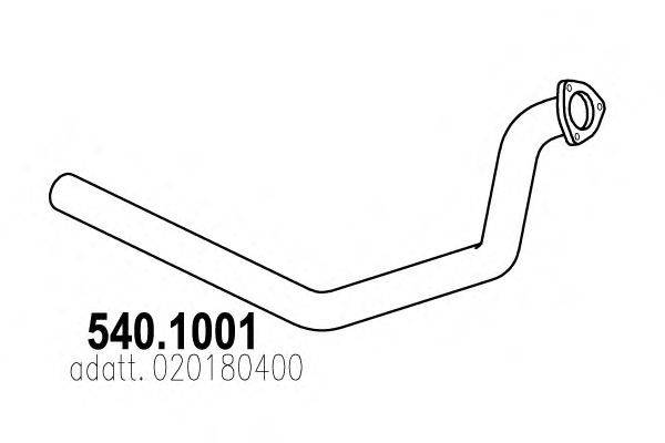 Труба выхлопного газа ASSO 540.1001